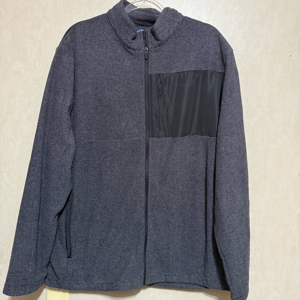 Ben Hogan Performance Gray Black Zip Up Golf Jacket